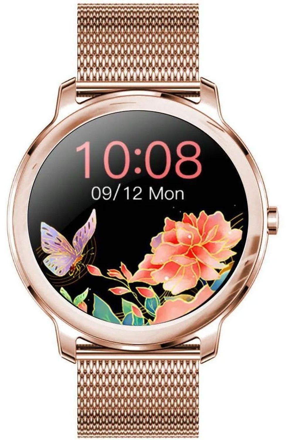 Zegarek damski Smartwatch Rubicon na złotej bransolecie RNBE zegarki diament pl